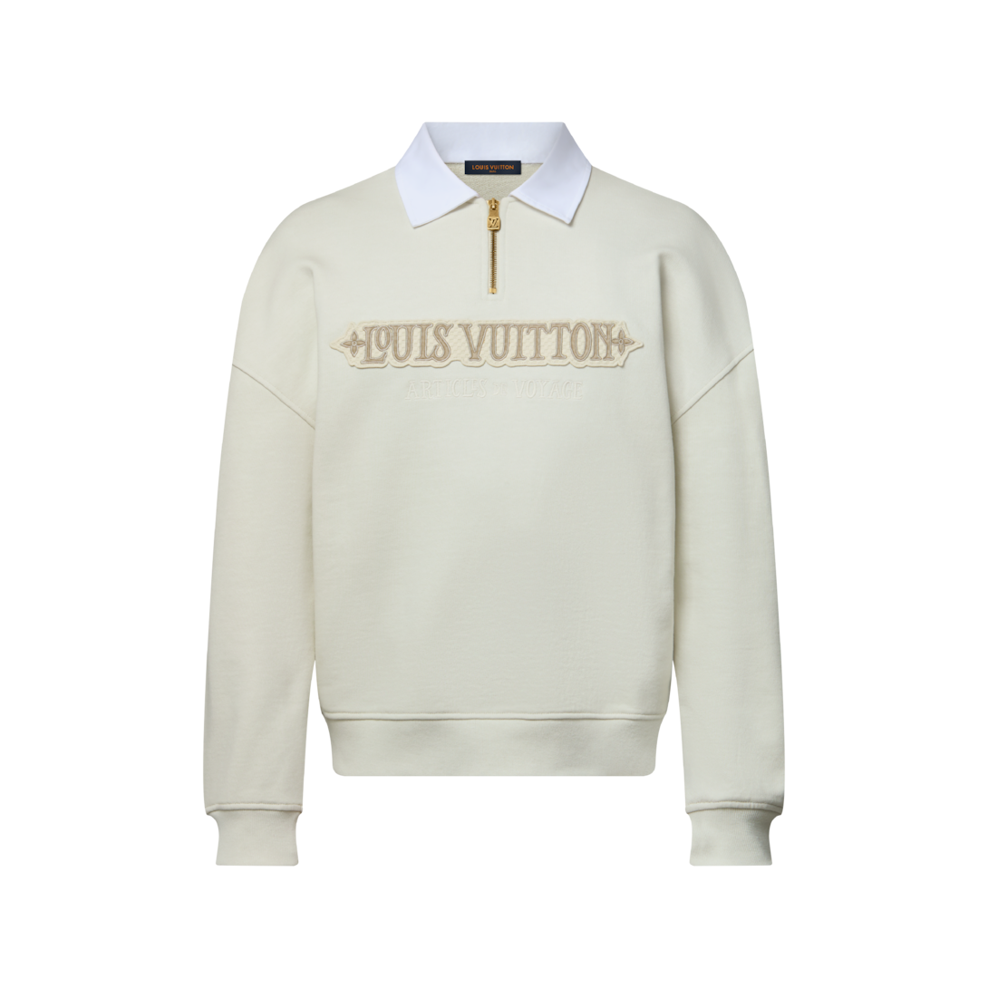 Moletom Bordado com Meio-zíper - Ready-to-Wear | LOUIS VUITTON ®